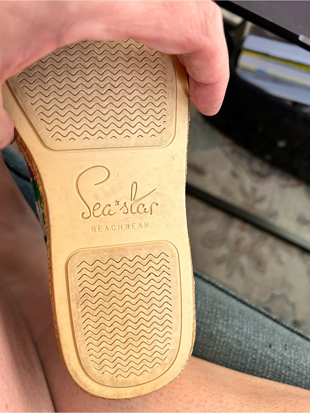 Sea Star Beachwear Riviera Boat Shoe Water Shoe Frances Valentine Floral Size 8w - Picture 4 of 6